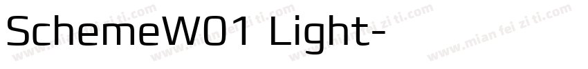 SchemeW01 Light字体转换